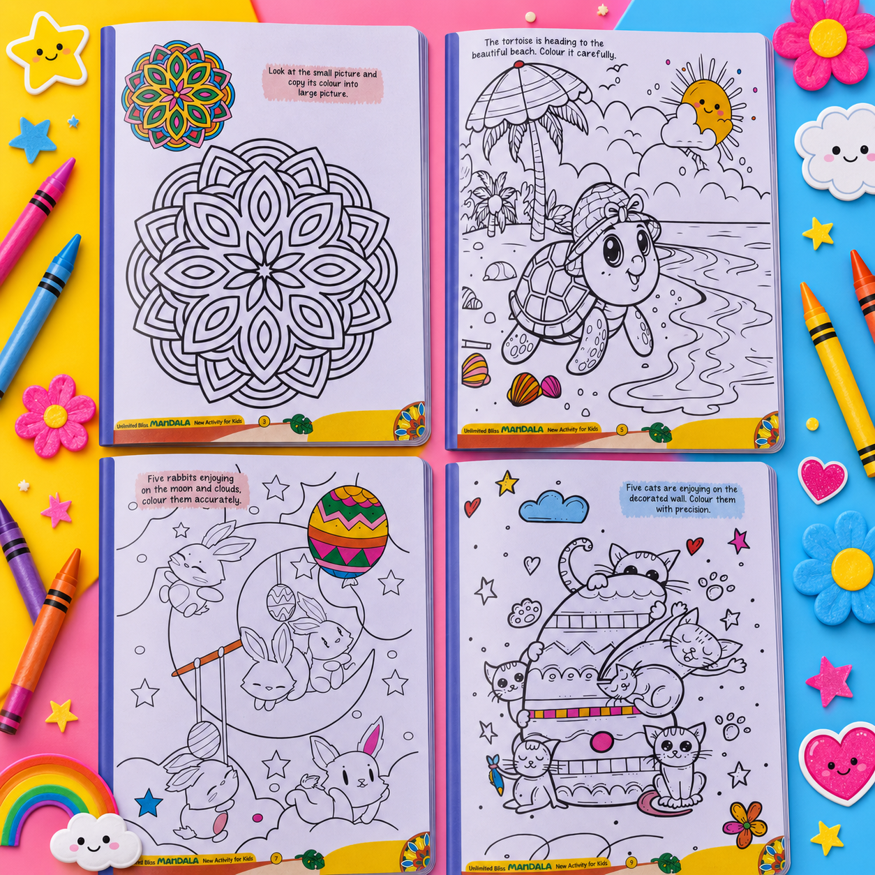 Unlimited Bliss Mandala – New Activity for Kids | Creative Colouring Book