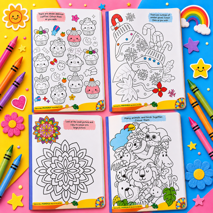Infinite Delight Mandala Coloring Book for Kids | Creative Activity & Coloring Book