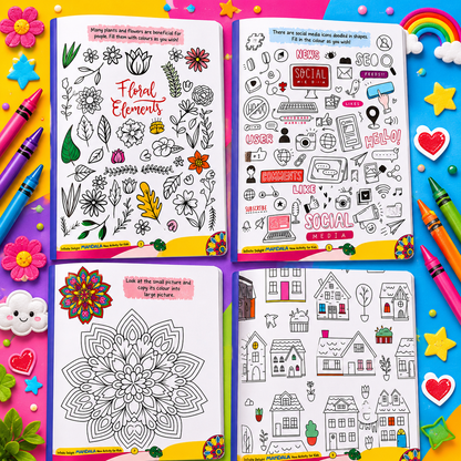 Infinite Delight Mandala Coloring Book for Kids | Creative Activity & Coloring Book