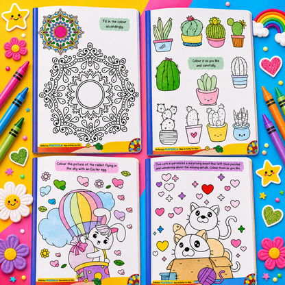 Reflective Mandala Colouring Book for Kids | Creative Art & Coloring Activity Book