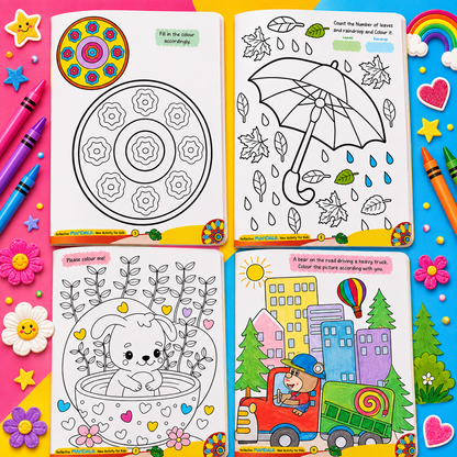 Reflective Mandala Colouring Book for Kids | Creative Art & Coloring Activity Book