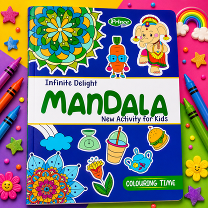 Infinite Delight Mandala Coloring Book for Kids | Creative Activity & Coloring Book
