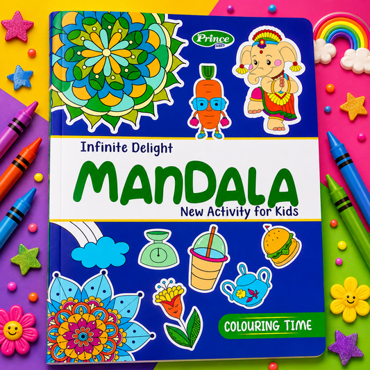 Infinite Delight Mandala Coloring Book for Kids | Creative Activity & Coloring Book