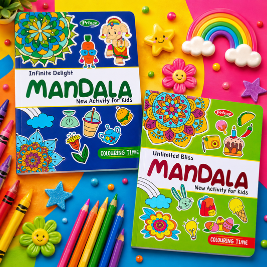 Mandala Coloring Book Set for Kids (Pack of 2) |