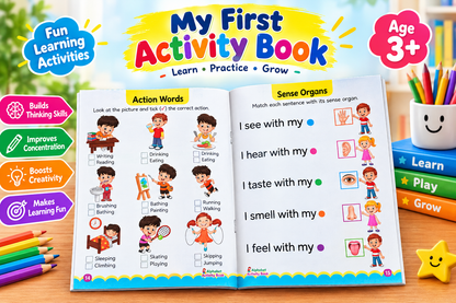 My First Activity Box – 10 Books Set for Kids | Alphabet, Numbers, Puzzles, Mazes, Matching & More | Learning Activity Books for Ages 3+