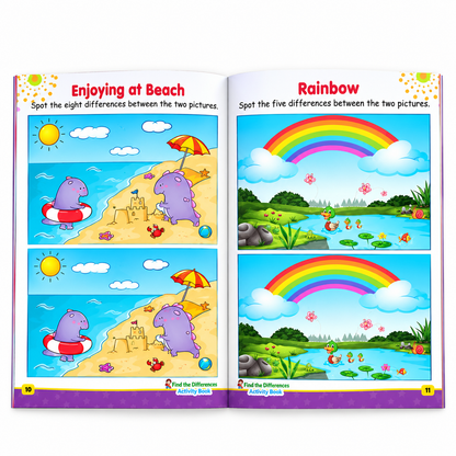 My First Activity Box – 10 Books Set for Kids | Alphabet, Numbers, Puzzles, Mazes, Matching & More | Learning Activity Books for Ages 3+