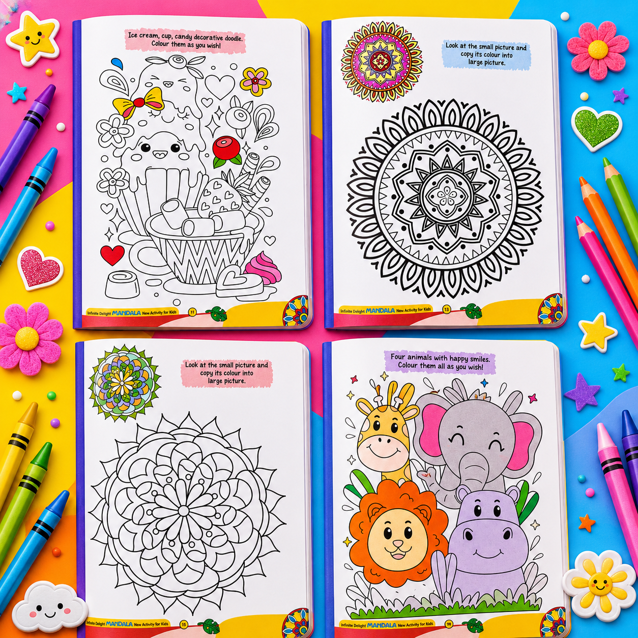 Mandala Coloring Book Set for Kids (Pack of 2) |