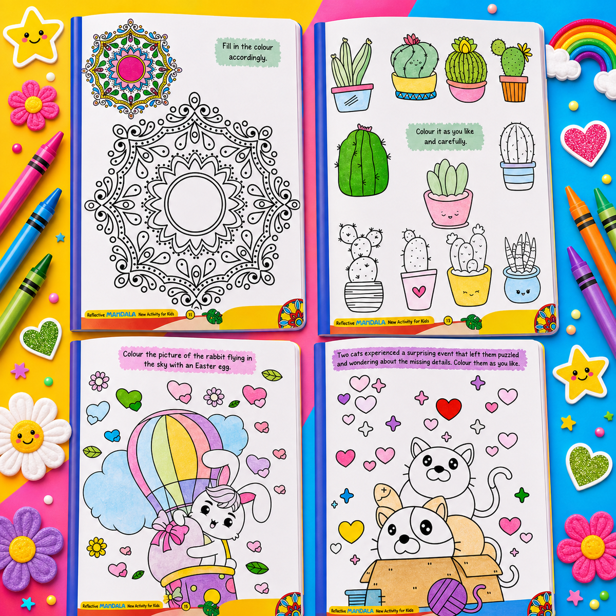 Mandala Coloring Book Set for Kids (Pack of 2) |