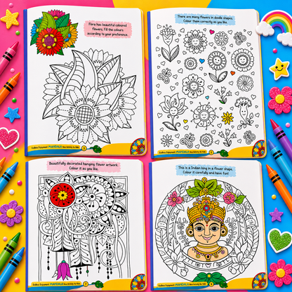 Kids Big Mandala Coloring Book Collection – Creative Activity Books Set (Pack of 4)