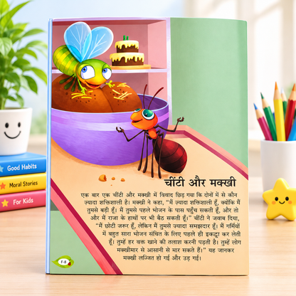 Panchatantra Ki Rochak Kahaniyan – 8 Book Set | 14-in-1 Hindi Moral Story Books for Kids